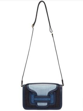 Rare Pierre Hardy Denim Alpha 2-Way Crossbody Bag